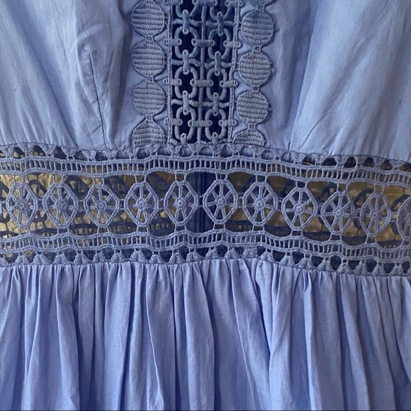 Asos Periwinkle Crochet‎ Lace Mini Dress - Picture 4 of 13